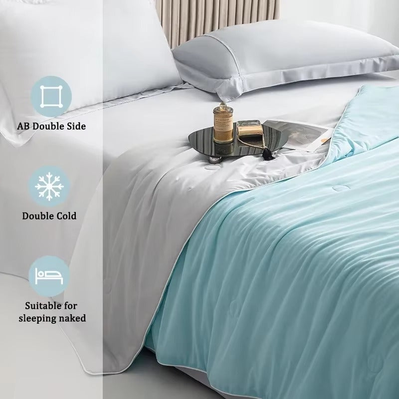 Cooling Ice Silk Blanket – Lightweight Summer Blanket