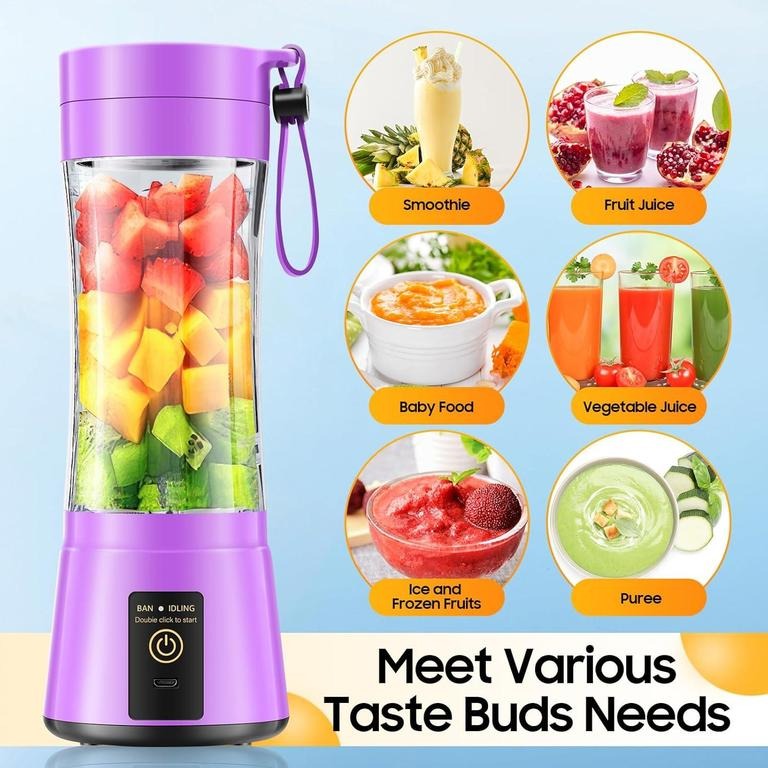 Portable Rechargeable Blender Juicer Cup